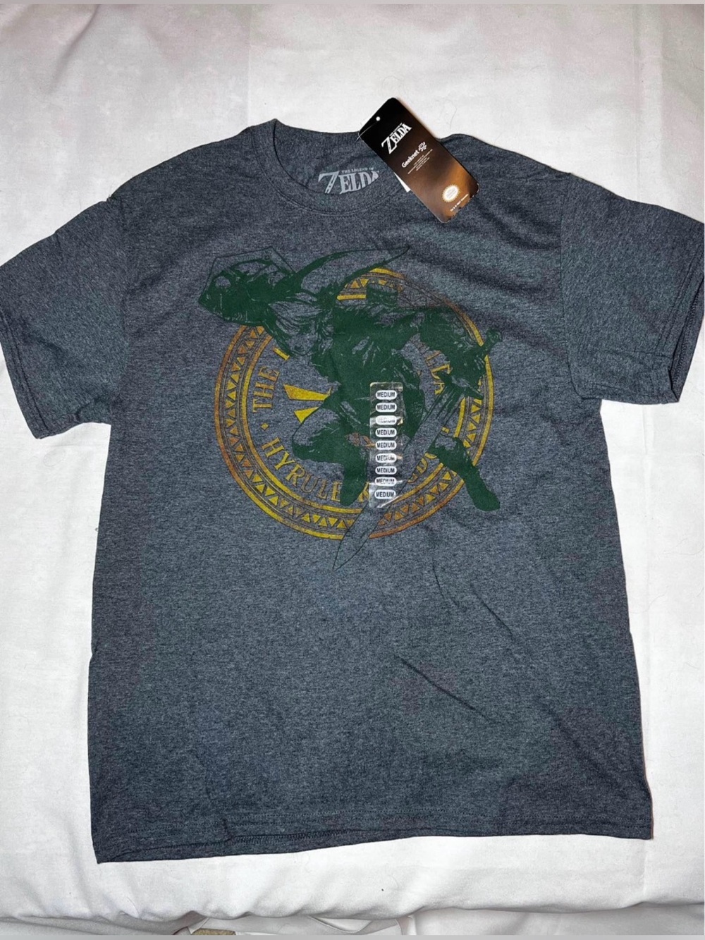 NEW Legend Of Zelda Hyrule Kingdom Tshirt - Men’s Medium. Geeknet - GameStop